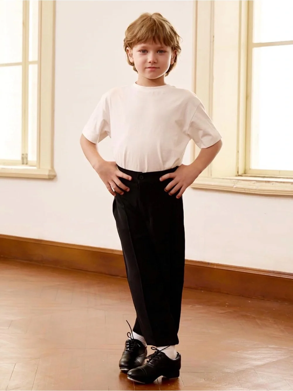 PatPat Kids Dress Oxfords — Black and White
